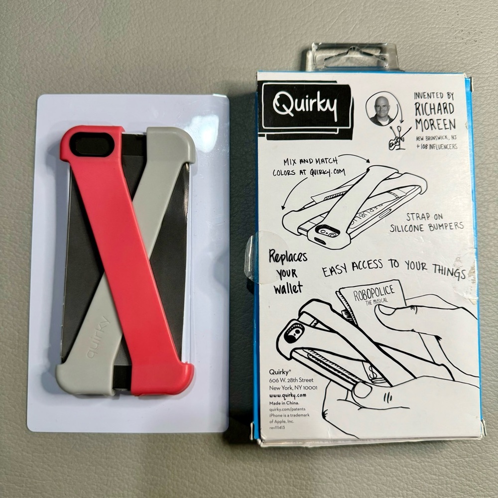 Quircky Wallet & iPhone Case | Shell Gel Drop Protection | iPhone 5 | EUC w Box